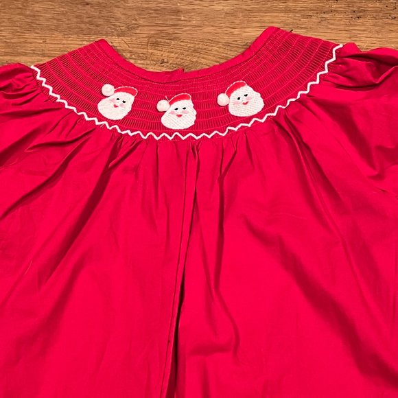 Lil Cactus Santa Smocked Playsuit, NWOT! - Picture 2 of 5